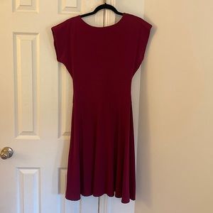 Designer Susana Monaco from Revolve brugundy/purple stretch dress.